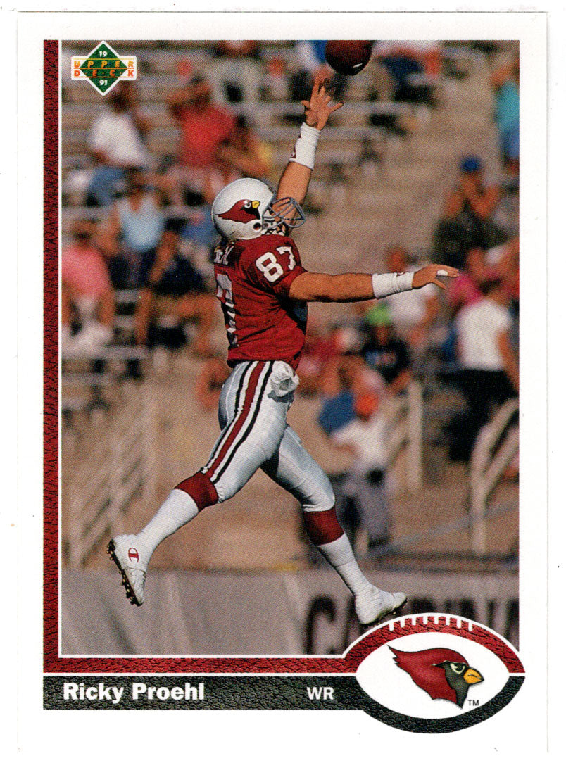 Ricky Proehl - Phoenix Cardinals (NFL Football Card) 1991 Upper Deck # 132 Mint