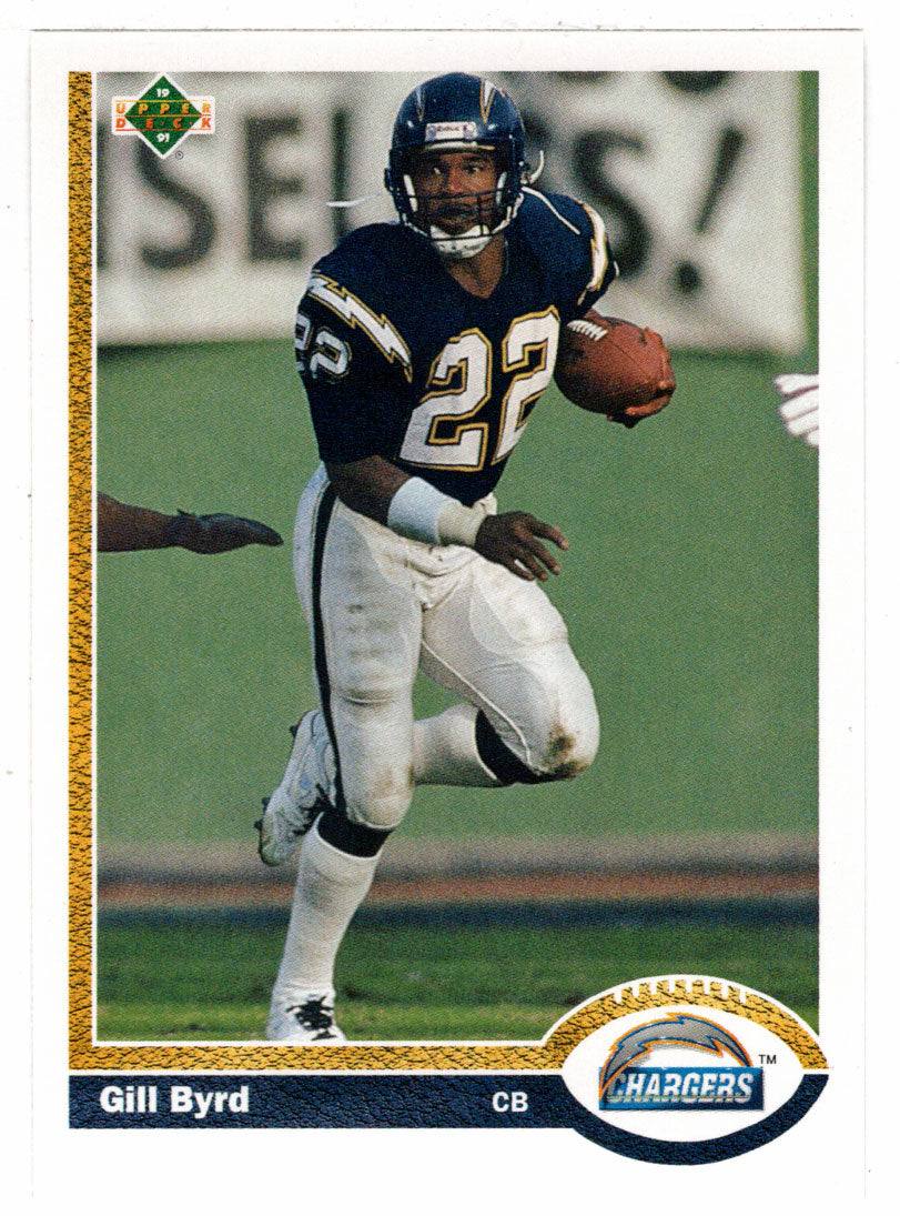 Gill Byrd - San Diego Chargers (NFL Football Card) 1991 Upper Deck # 137 Mint