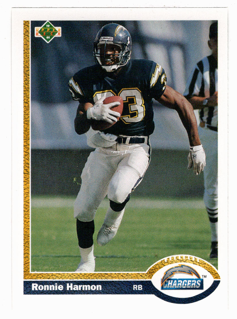 Ronnie Harmon - San Diego Chargers (NFL Football Card) 1991 Upper Deck # 149 Mint
