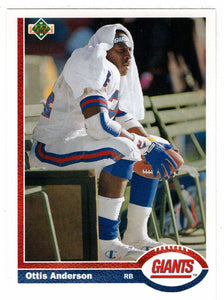 Ottis Anderson - New York Giants (NFL Football Card) 1991 Upper Deck # 161 Mint