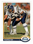 Courtney Hall - San Diego Chargers (NFL Football Card) 1991 Upper Deck # 218 Mint