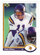 Wade Wilson - Minnesota Vikings (NFL Football Card) 1991 Upper Deck # 219 Mint