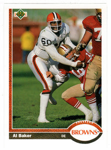 Al (Bubba) Baker - Cleveland Browns (NFL Football Card) 1991 Upper Deck # 222 Mint
