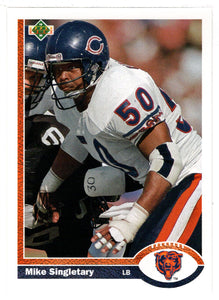 Mike Singletary - Chicago Bears (NFL Football Card) 1991 Upper Deck # 229 Mint