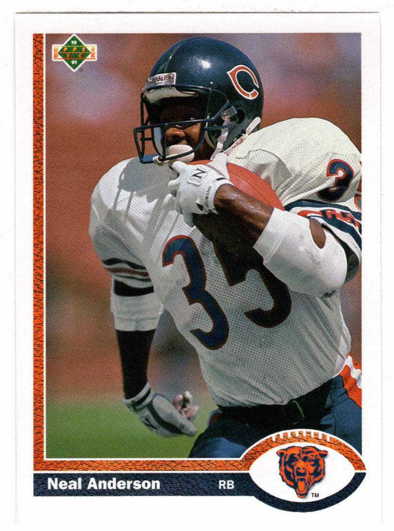Neal Anderson - Chicago Bears (NFL Football Card) 1991 Upper Deck # 244 Mint