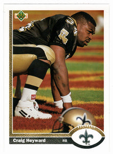 Craig Heyward - New Orleans Saints (NFL Football Card) 1991 Upper Deck # 248 Mint
