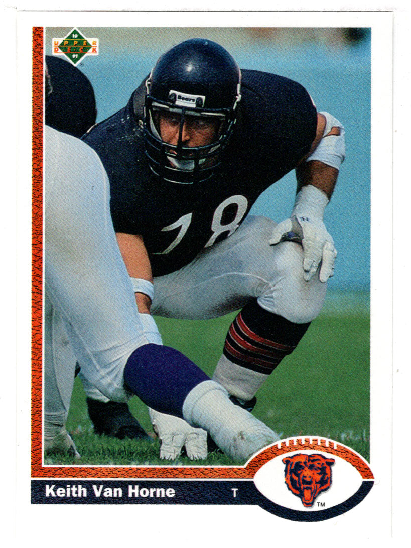 Keith Van Horne - Chicago Bears (NFL Football Card) 1991 Upper Deck # 324 Mint