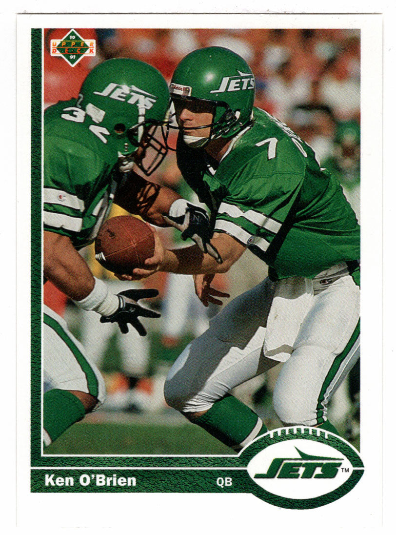 Ken O'Brien - New York Jets (NFL Football Card) 1991 Upper Deck # 327 Mint