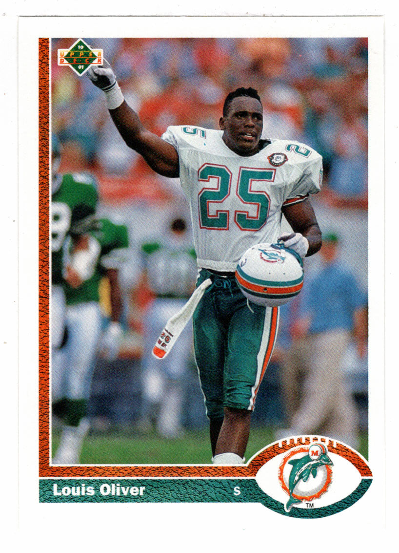 Louis Oliver - Miami Dolphins (NFL Football Card) 1991 Upper Deck # 33 –  PictureYourDreams