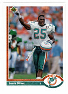 Louis Oliver - Miami Dolphins (NFL Football Card) 1991 Upper Deck # 331 Mint