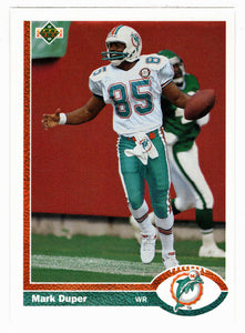 Mark Duper - Miami Dolphins (NFL Football Card) 1991 Upper Deck # 335 Mint