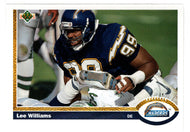 Lee Williams - San Diego Chargers (NFL Football Card) 1991 Upper Deck # 341 Mint
