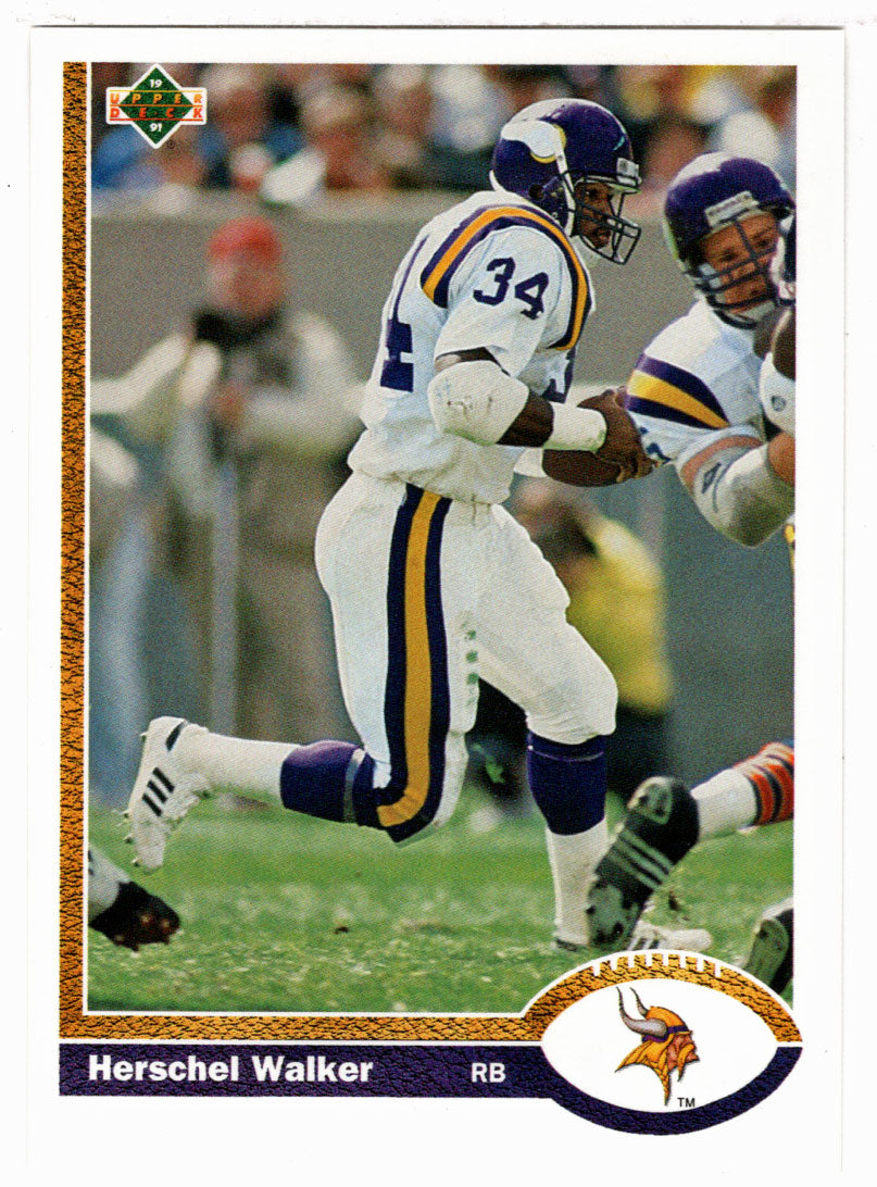 Herschel Walker - Minnesota Vikings (NFL Football Card) 1991 Upper Deck # 346 Mint