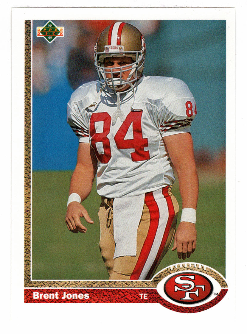 Brent Jones - San Francisco 49ers (NFL Football Card) 1991 Upper Deck # 351 Mint