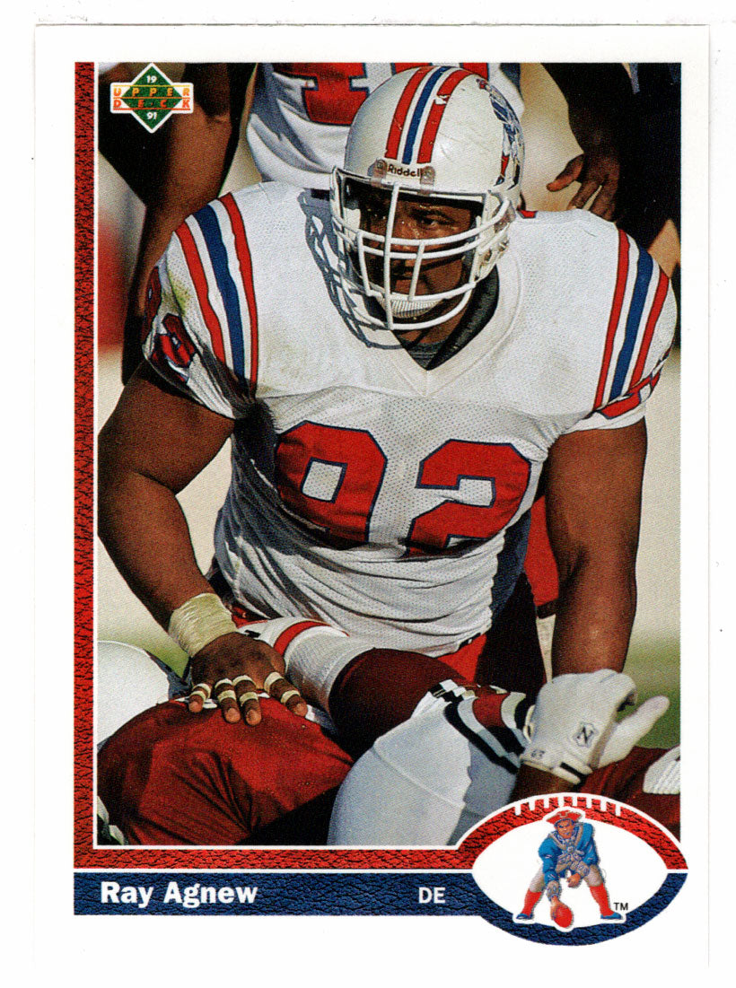 Ray Agnew - New England Patriots (NFL Football Card) 1991 Upper Deck # 352 Mint