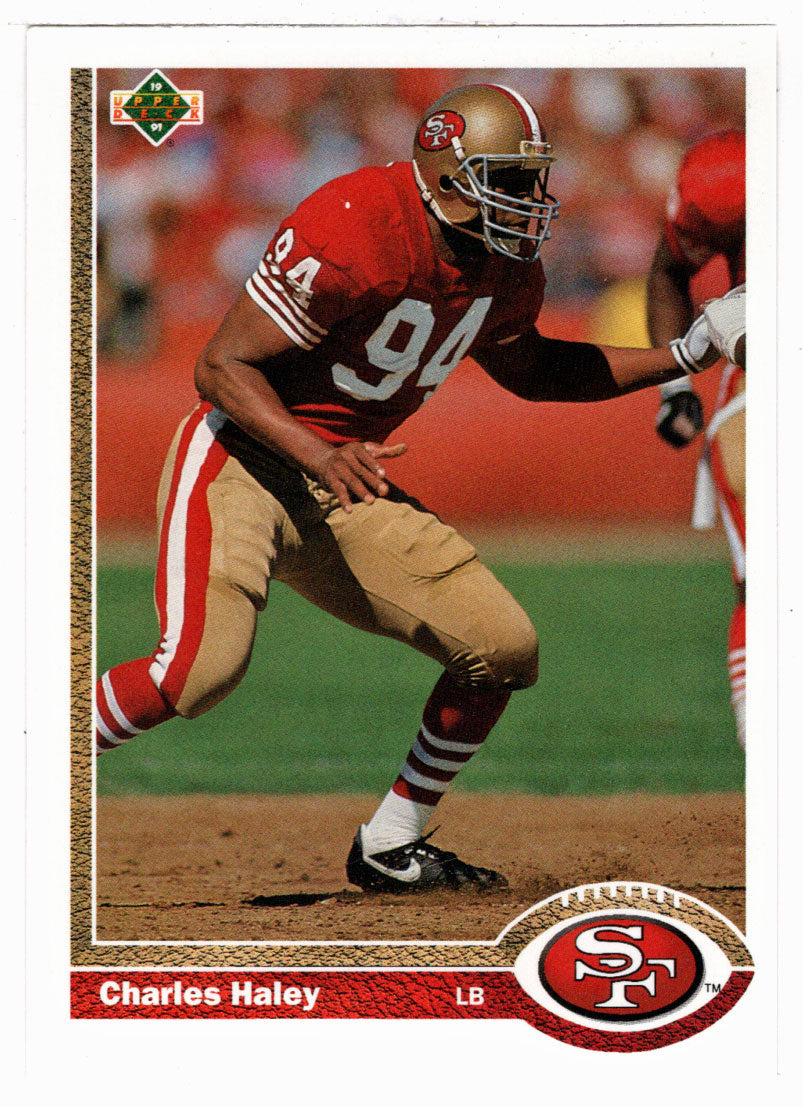 Charles Haley - San Francisco 49ers (NFL Football Card) 1991 Upper Deck # 353 Mint