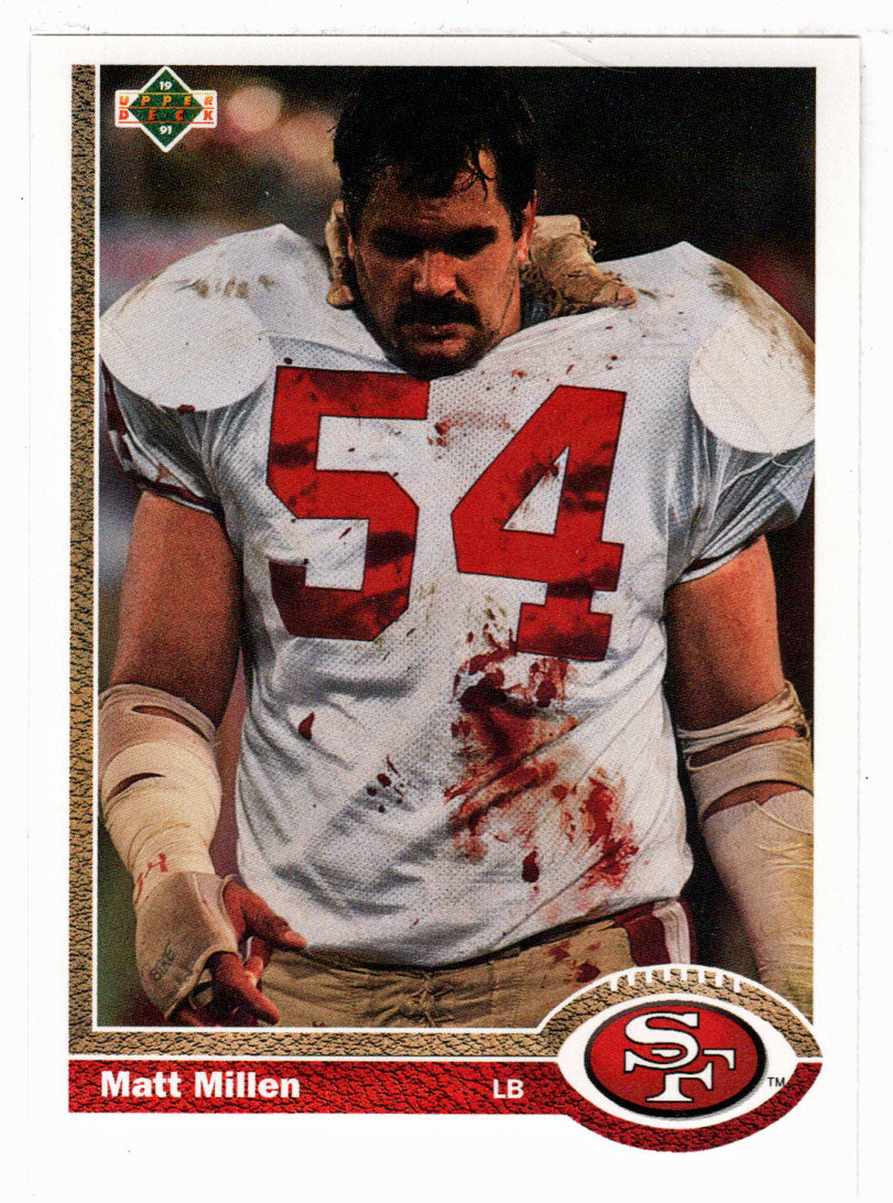 Matt Millen - San Francisco 49ers (NFL Football Card) 1991 Upper Deck # 409 Mint