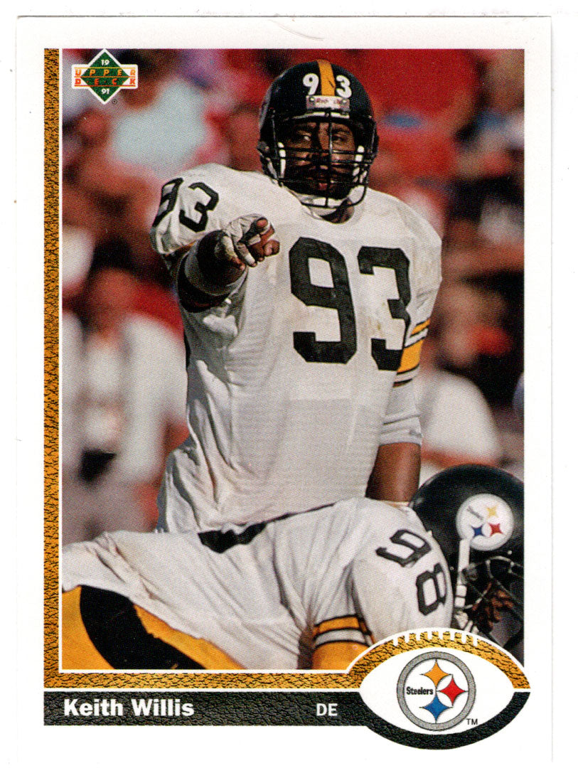 Keith Willis - Pittsburgh Steelers (NFL Football Card) 1991 Upper Deck # 413 Mint