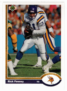 Rick Fenney - Minnesota Vikings (NFL Football Card) 1991 Upper Deck # 425 Mint