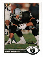 Steve Wisniewski - Los Angeles Raiders (NFL Football Card) 1991 Upper Deck # 429 Mint