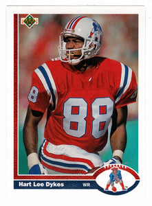 Hart Lee Dykes - New England Patriots (NFL Football Card) 1991 Upper Deck # 433 Mint