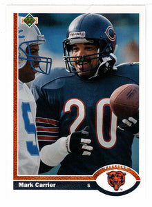Mark Carrier - Chicago Bears (NFL Football Card) 1991 Upper Deck # 434 Mint