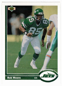 Rob Moore - New York Jets (NFL Football Card) 1991 Upper Deck # 435 Mint