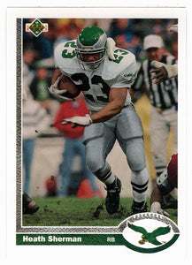 Heath Sherman - Philadelphia Eagles (NFL Football Card) 1991 Upper Deck # 437 Mint