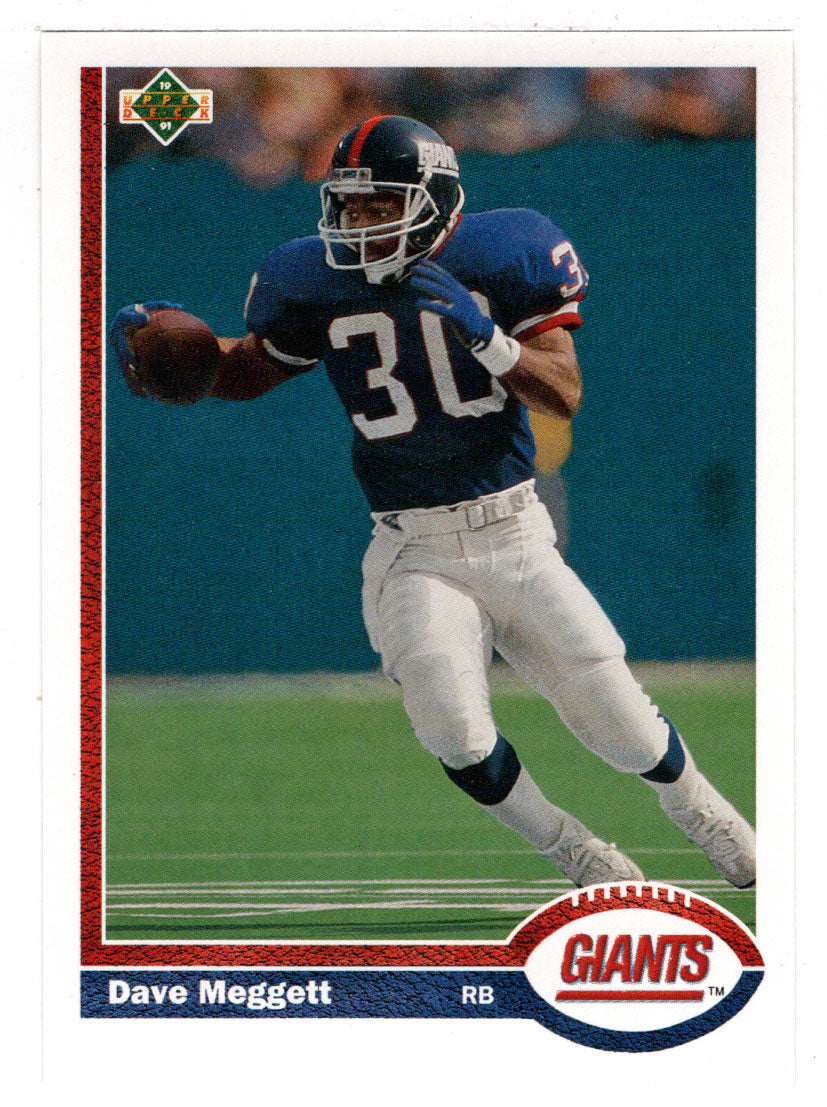 Dave Meggett - New York Giants (NFL Football Card) 1991 Upper Deck # 443 Mint