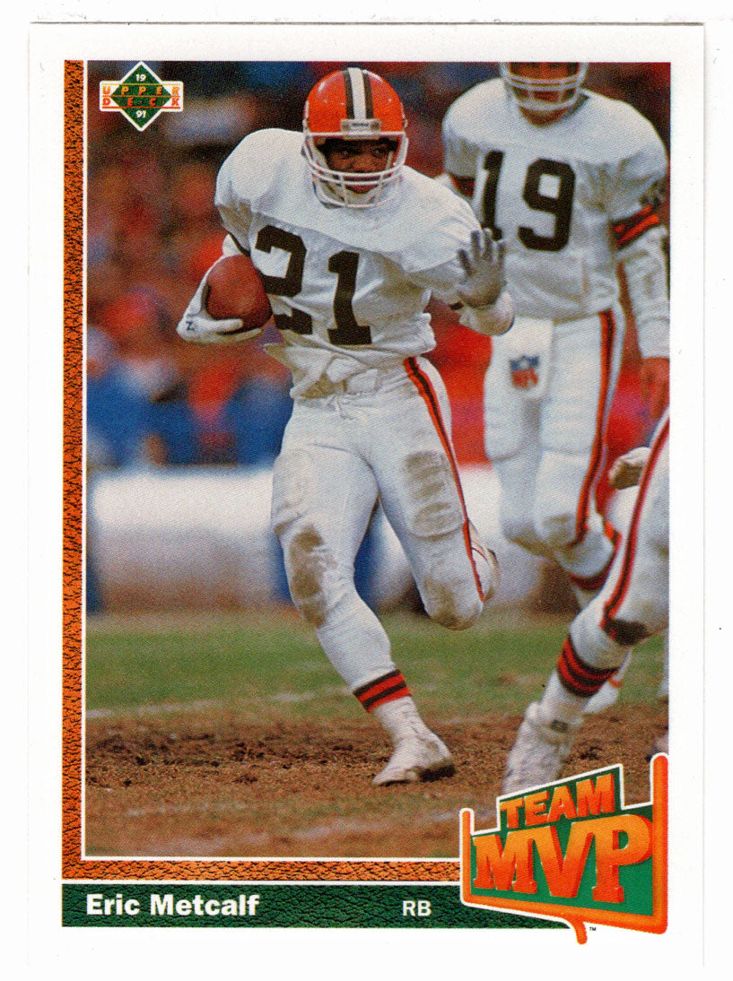 Eric Metcalf - Cleveland Browns - Team MVP (NFL Football Card) 1991 Upper Deck # 455 Mint