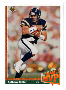 Anthony Miller - San Diego Chargers - Team MVP (NFL Football Card) 1991 Upper Deck # 474 Mint