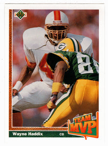Wayne Haddix - Tampa Bay Buccaneers - Team MVP (NFL Football Card) 1991 Upper Deck # 477 Mint