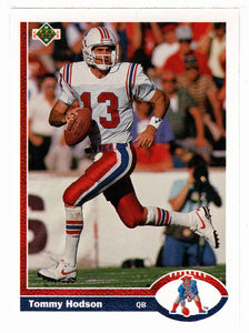 Tommy Hodson - New England Patriots (NFL Football Card) 1991 Upper Deck # 480 Mint