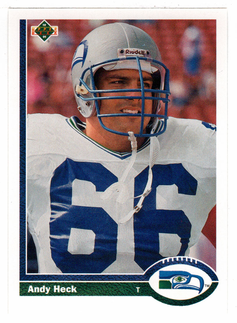 Andy Heck - Seattle Seahawks (NFL Football Card) 1991 Upper Deck # 495 Mint