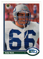 Andy Heck - Seattle Seahawks (NFL Football Card) 1991 Upper Deck # 495 Mint