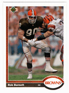 Rob Burnett RC - Cleveland Browns (NFL Football Card) 1991 Upper Deck # 503 Mint