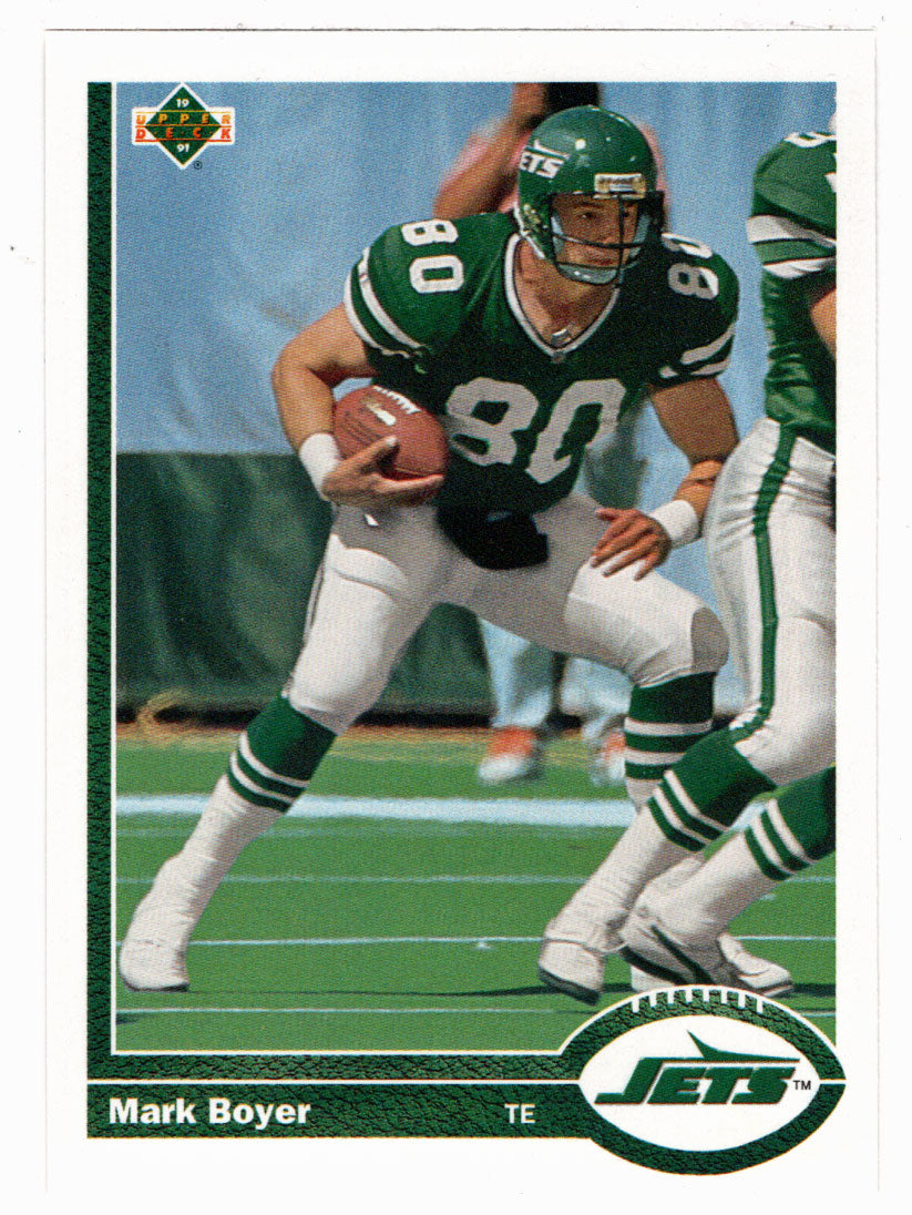 Mark Boyer - New York Jets (NFL Football Card) 1991 Upper Deck # 507 Mint