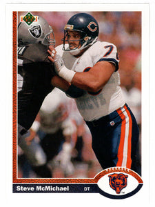 Steve McMichael - Chicago Bears (NFL Football Card) 1991 Upper Deck # 524 Mint