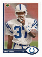 Chris Goode - Indianapolis Colts (NFL Football Card) 1991 Upper Deck # 529 Mint
