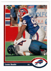 Leon Seals - Buffalo Bills (NFL Football Card) 1991 Upper Deck # 530 Mint