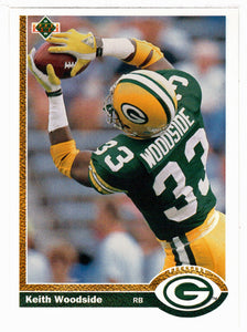 Keith Woodside - Green Bay Packers (NFL Football Card) 1991 Upper Deck # 536 Mint
