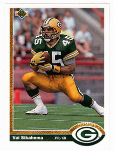 Vai Sikahema - Green Bay Packers (NFL Football Card) 1991 Upper Deck # 540 Mint