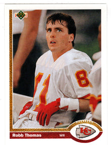 Robb Thomas - Kansas City Chiefs (NFL Football Card) 1991 Upper Deck # 543 Mint
