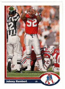 Johnny Rembert - New England Patriots (NFL Football Card) 1991 Upper Deck # 548 Mint