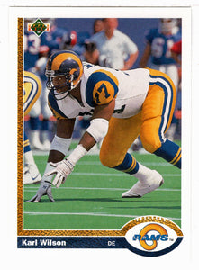 Karl Wilson RC - Los Angeles Rams (NFL Football Card) 1991 Upper Deck # 550 Mint