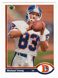 Michael Young - Denver Broncos (NFL Football Card) 1991 Upper Deck # 553 Mint