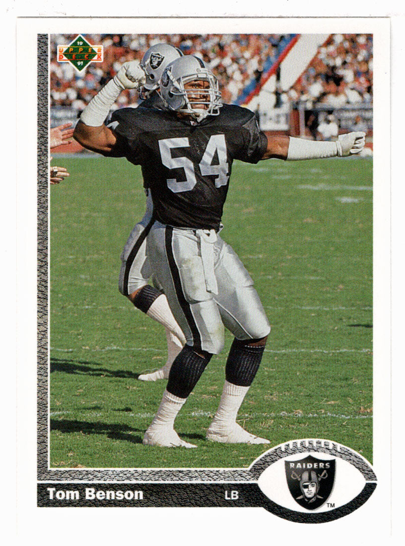 Thomas Benson - Los Angeles Raiders (NFL Football Card) 1991 Upper Deck # 558 Mint