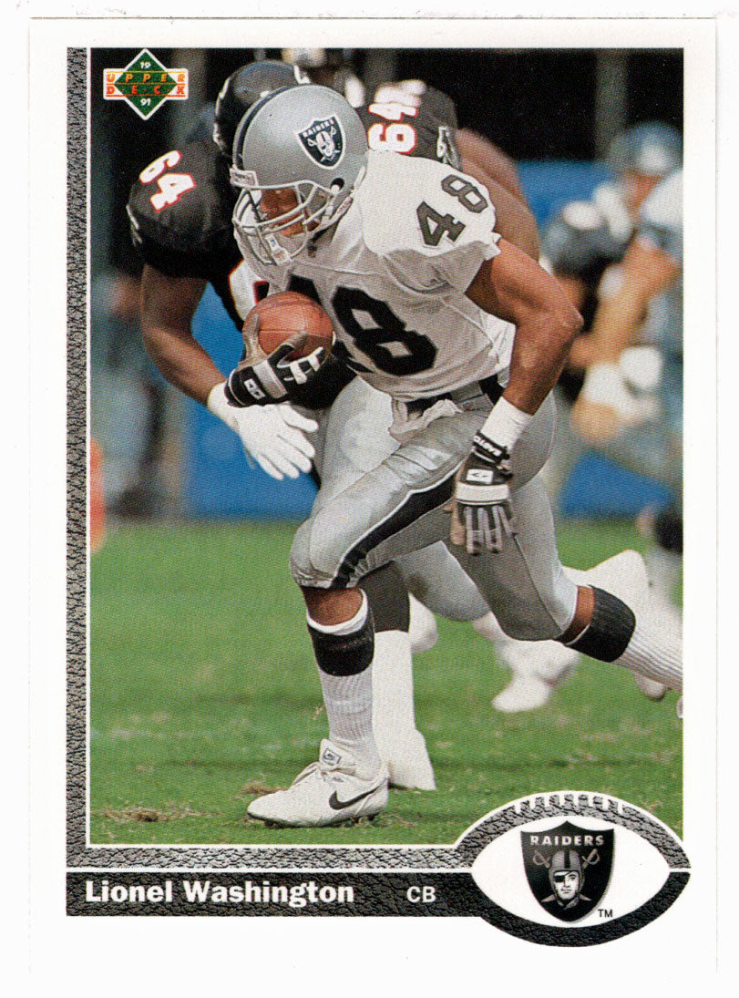 Lionel Washington - Los Angeles Raiders (NFL Football Card) 1991 Upper Deck # 560 Mint