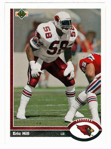 Eric Hill - Phoenix Cardinals (NFL Football Card) 1991 Upper Deck # 587 Mint