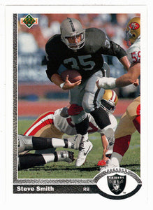 Steve Smith - Los Angeles Raiders (NFL Football Card) 1991 Upper Deck # 589 Mint